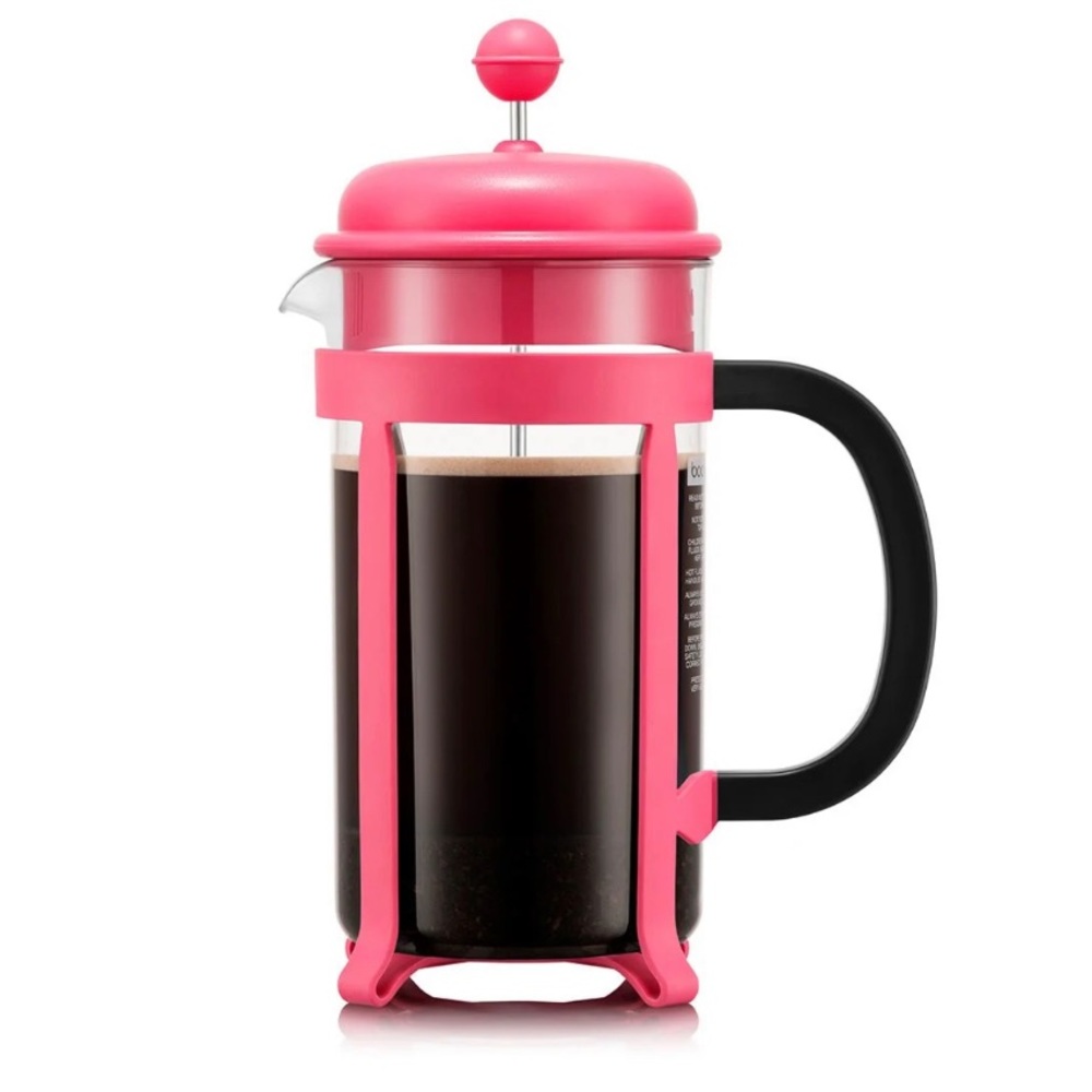 Bodum Java French Press Coffee Maker 8 cup, 1 L, 34 oz in Barbie Pink!! NWT